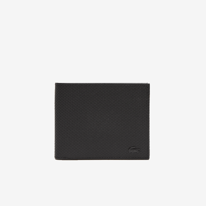 Lacoste Foldable Calfskin Wallet 646T2125 Black 000 Men