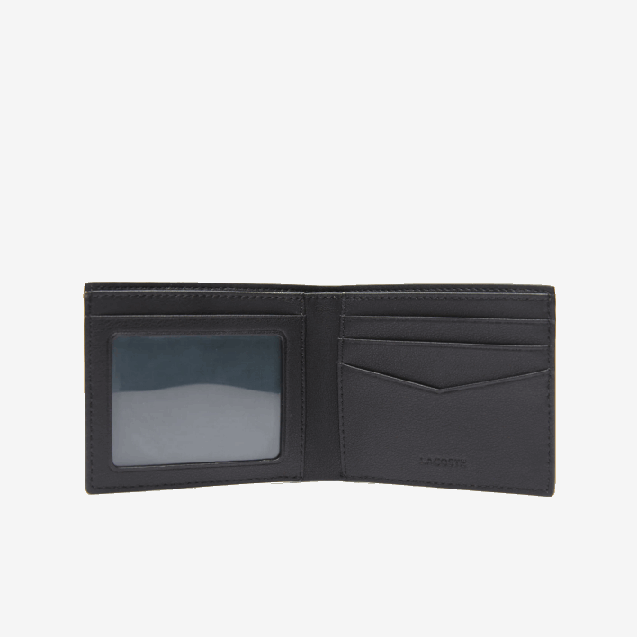 Lacoste Interior Card Slot Foldable Wallet 646T1994 Black 000 Men