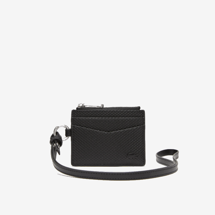 Lacoste Snap Hook Card Holder 646T2130 Black 000 Men
