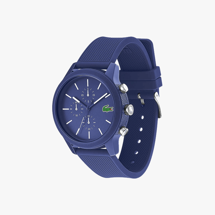 Lacoste 12.12 Chronograph Watch With Blue Silicone Strap 646T2329 Blue 000 Men