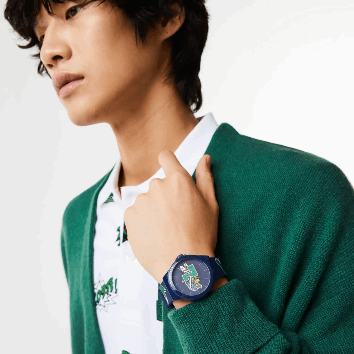 Lacoste Neocroc Blue Silicone Strap Watch 646T2207 Blue 000 Men