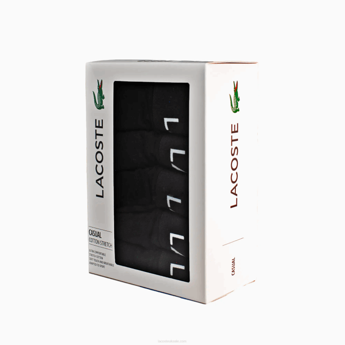 Lacoste 5-Pack Logo Waist Boxers 646T1399 Black 031 Men