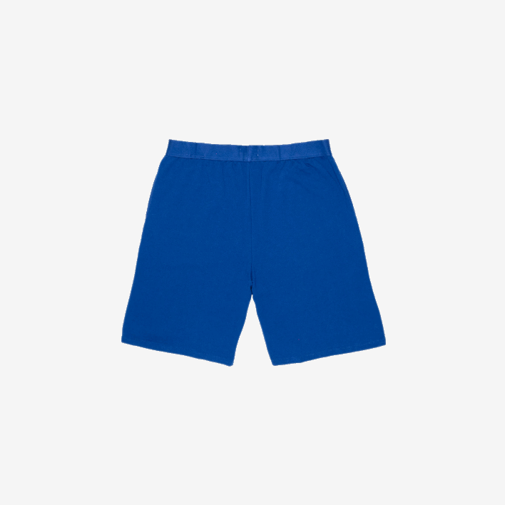 Lacoste Branded Cotton Fleece Indoor Shorts 646T1512 Blue White EMJ Men