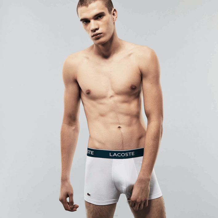 Lacoste Casual Boxer Brief 3-Pack 646T1372 Black White Grey Chine NUA Men