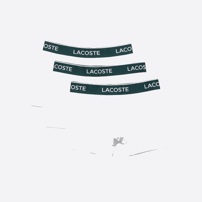Lacoste Casual Boxer Brief 3-Pack 646T483 White 001 Men