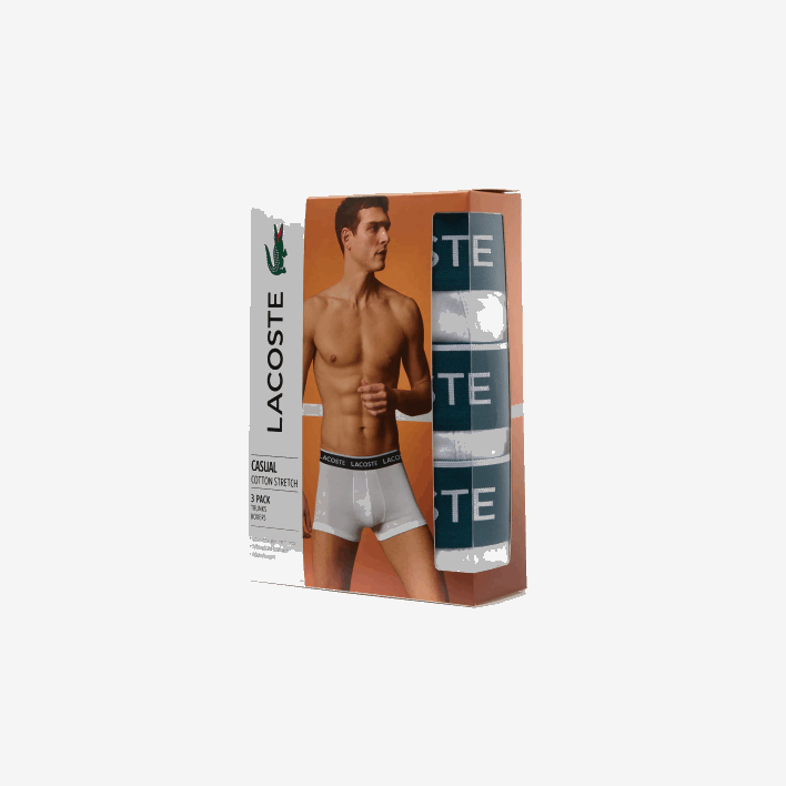 Lacoste Casual Boxer Brief 3-Pack 646T483 White 001 Men