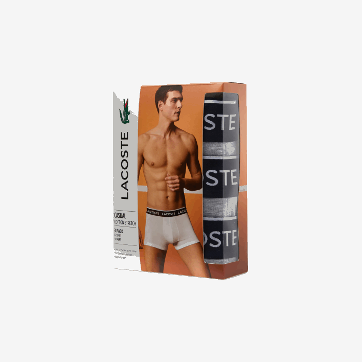 Lacoste Casual Boxer Brief 3-Pack 646T485 Grey Chine CCA Men