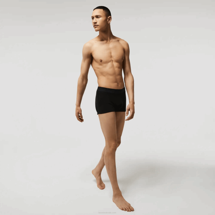 Lacoste L.12.12 Pique Boxer Briefs 2-Pack 646T1616 Black Grey Chine SNP Men