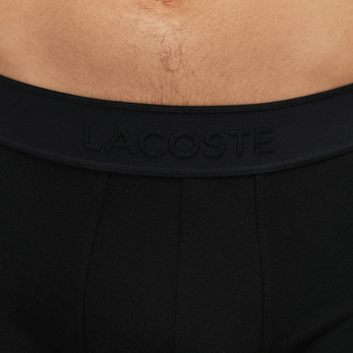 Lacoste L.12.12 Pique Boxer Briefs 2-Pack 646T1616 Black Grey Chine SNP Men