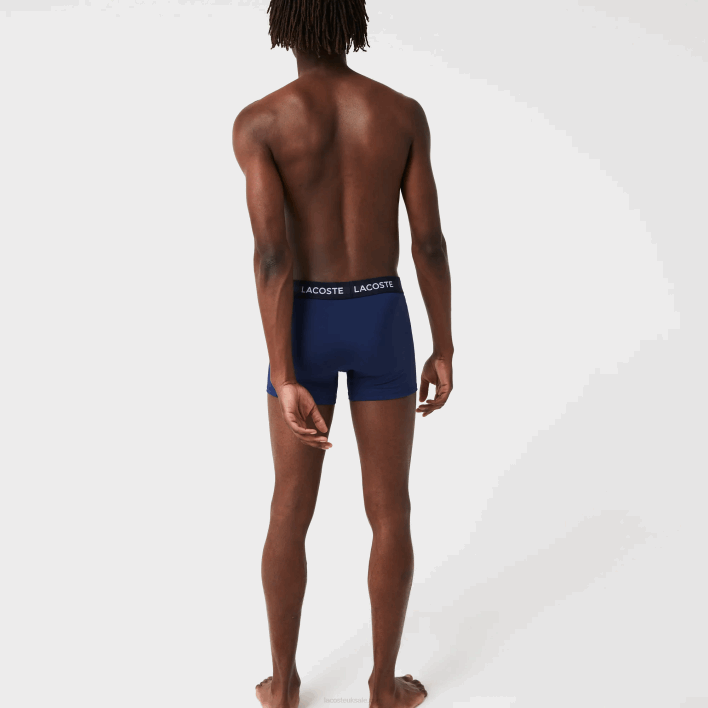 Lacoste Microfiber Trunk 3-Pack 646T1463 Navy Blue VUC Men