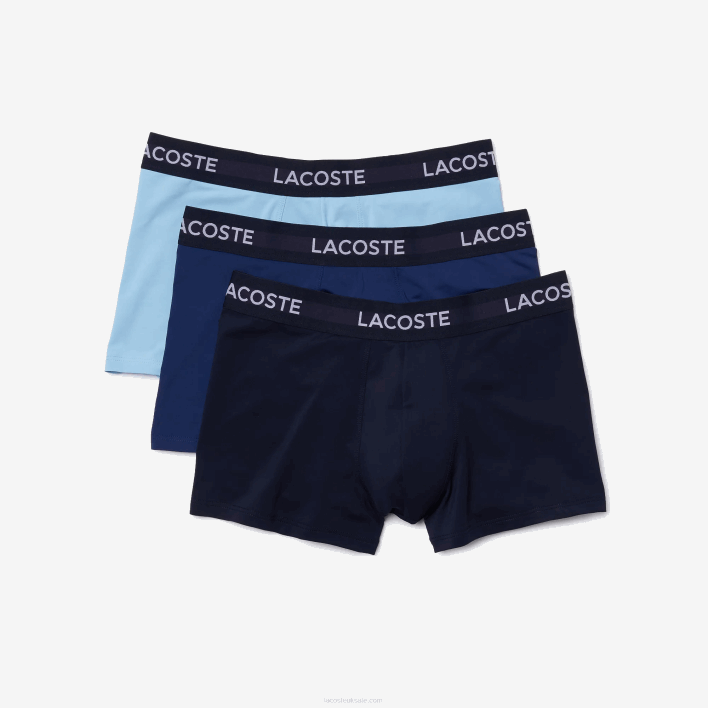 Lacoste Microfiber Trunk 3-Pack 646T1463 Navy Blue VUC Men