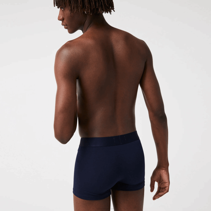 Lacoste Mismatched Stretch Cotton Trunk 3-Pack 646T1341 Green Navy Blue White P52 Men