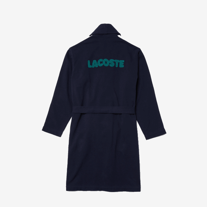 Lacoste SPORT-Inspired Textured Badges Cotton Pique Robe 646T1401 Navy Blue 166 Men