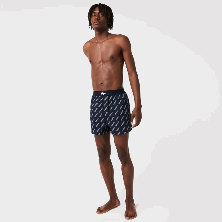 Lacoste Ultra-Soft Cotton Boxer 3-Pack 646T1578 Navy Blue VUC Men