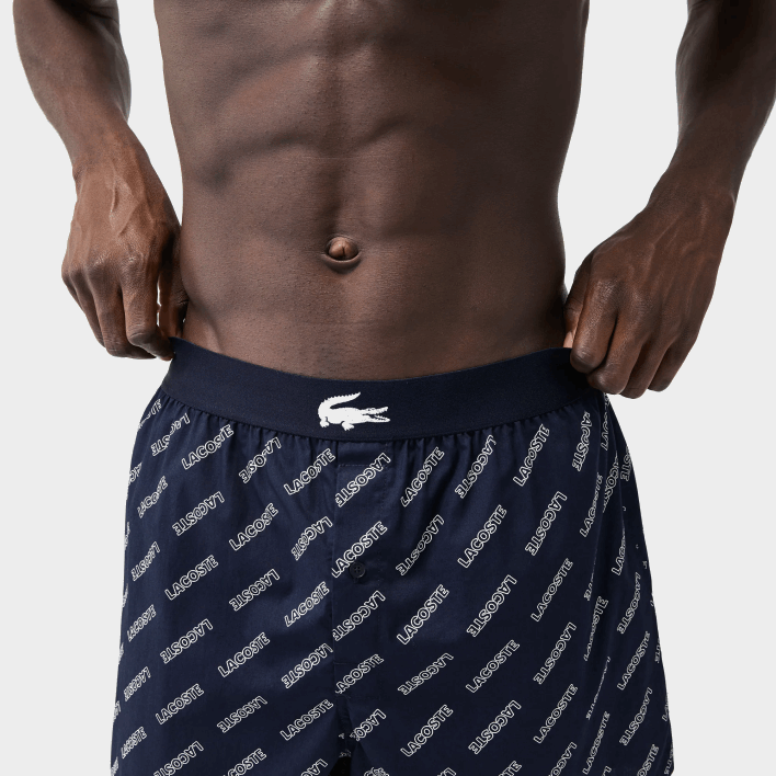 Lacoste Ultra-Soft Cotton Boxer 3-Pack 646T1578 Navy Blue VUC Men