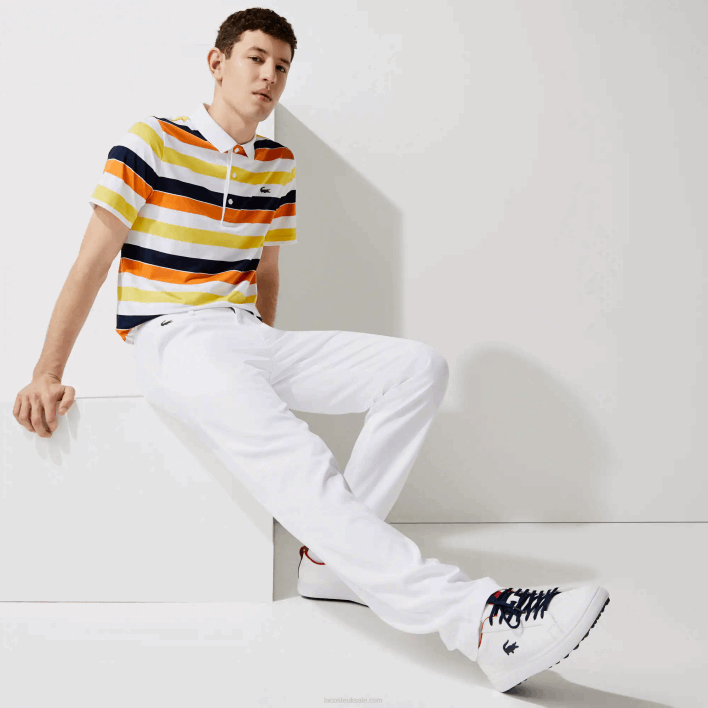 Lacoste SPORT Stretch Golf Chino Pants 646T1641 White 001 Men