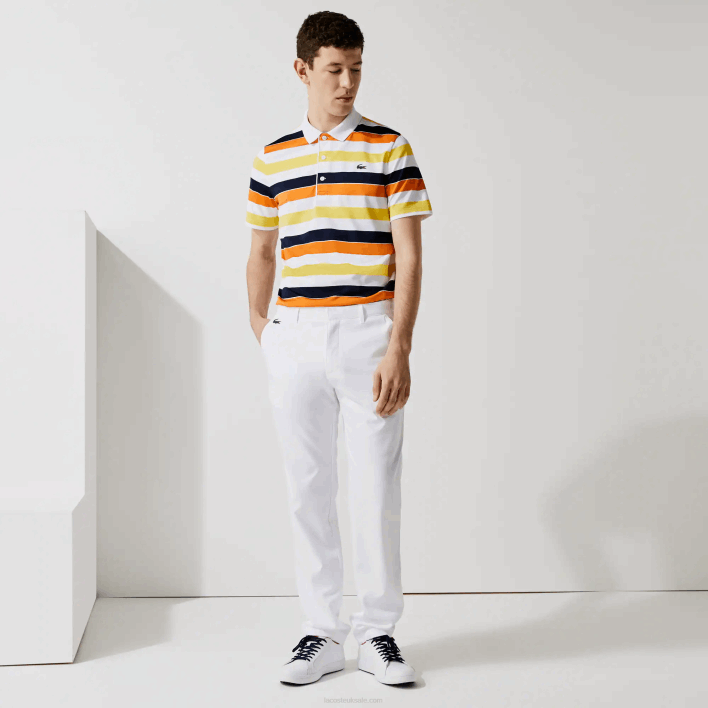 Lacoste SPORT Stretch Golf Chino Pants 646T1641 White 001 Men