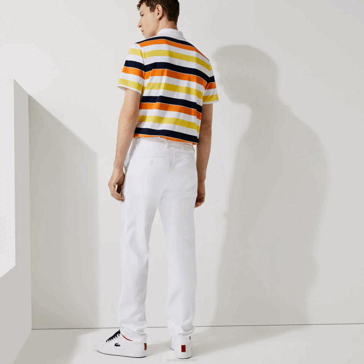 Lacoste SPORT Stretch Golf Chino Pants 646T1641 White 001 Men