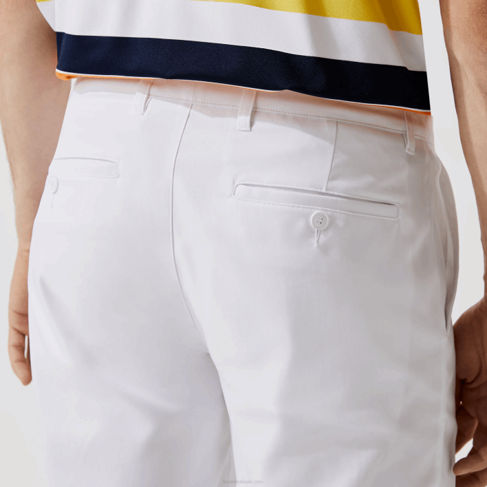 Lacoste SPORT Stretch Golf Chino Pants 646T1641 White 001 Men