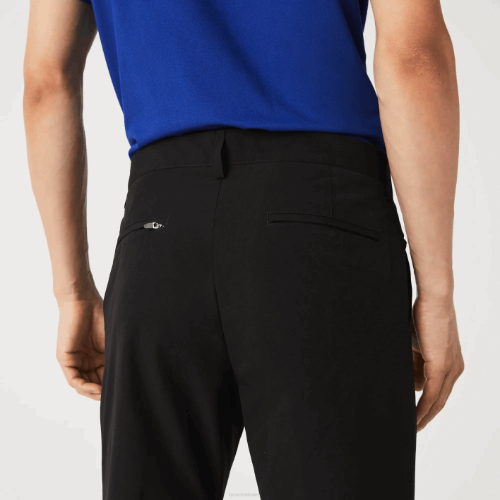 Lacoste Slim Fit Light Water-Resistant Chinos 646T1588 Black 031 Men