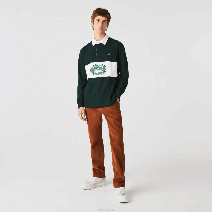 Lacoste Straight Fit Corduroy Chinos 646T1583 Brown 3PB Men