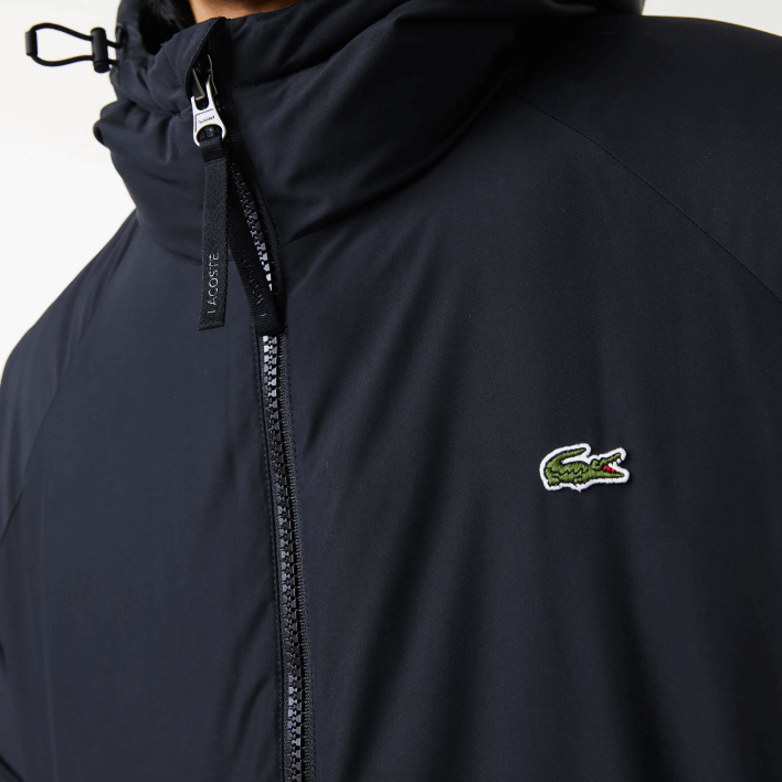 Lacoste Branded Inscription Long Puffer Jacket 646T1294 Black 031 Men