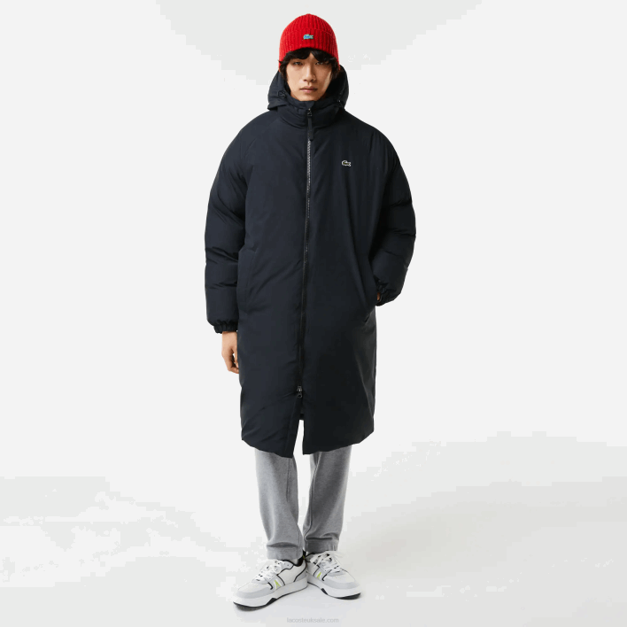 Lacoste Branded Inscription Long Puffer Jacket 646T1294 Black 031 Men