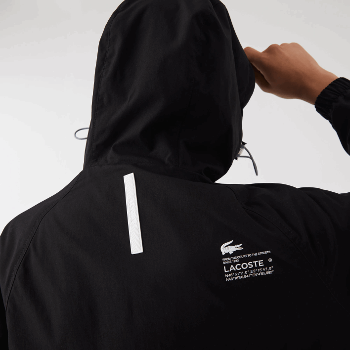 Lacoste Branded Twill Jacket 646T1292 Black 031 Men