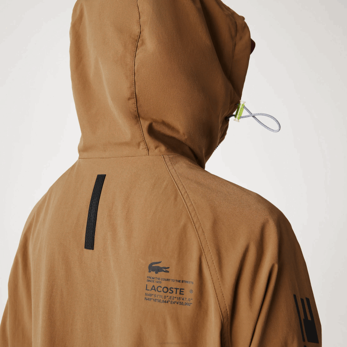 Lacoste Branded Twill Jacket 646T1293 Brown Z0W Men