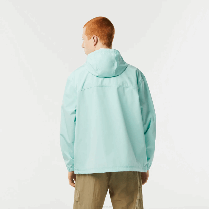 Lacoste Cropped Pull On Hooded Jacket 646T393 Mint LGF Men