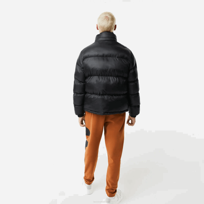 Lacoste Oversized Branded Water-Repellent Jacket 646T1234 Black C31 Men