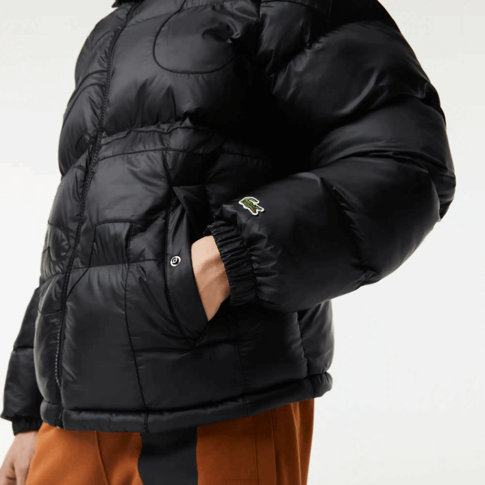 Lacoste Oversized Branded Water-Repellent Jacket 646T1234 Black C31 Men