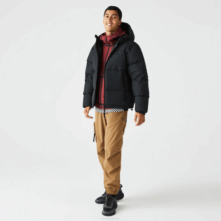 Lacoste Quilted Water-Repellent Jacket 646T1210 Black 031 Men