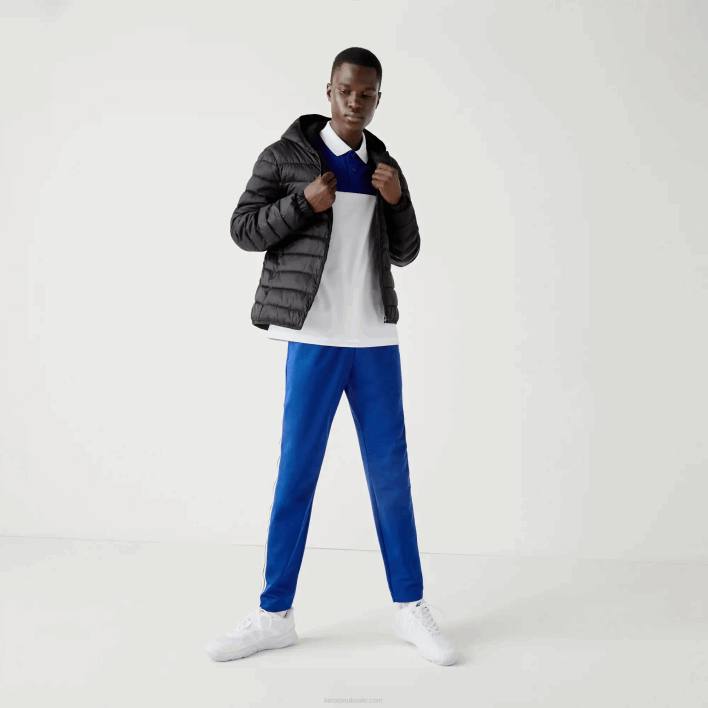 Lacoste SPORT Hooded Water-Resistant Quilted Jacket 646T1319 Black C31 Men