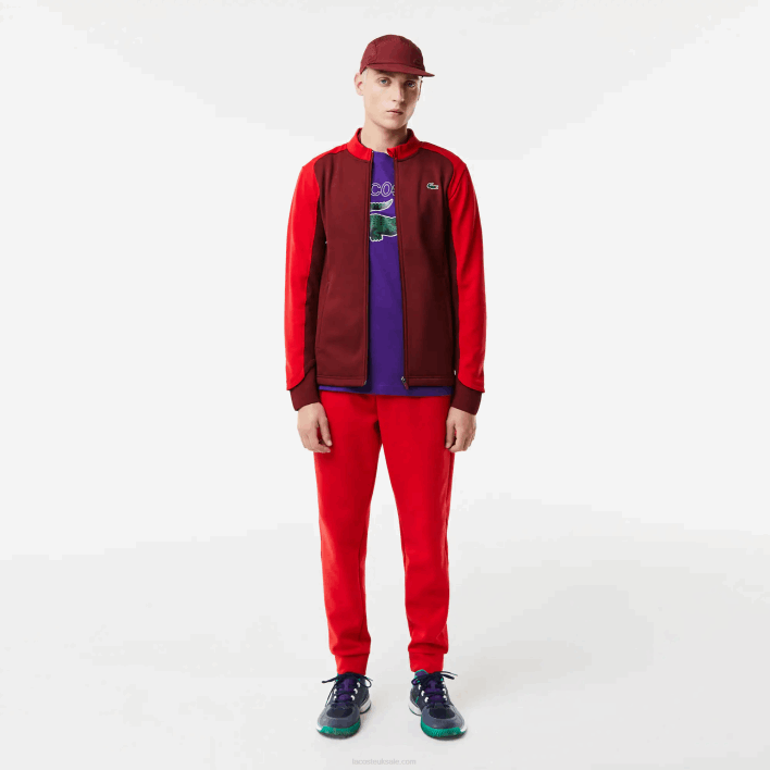 Lacoste SPORT Thermal Golf Jacket 646T1076 Bordeaux Red 6HJ Men