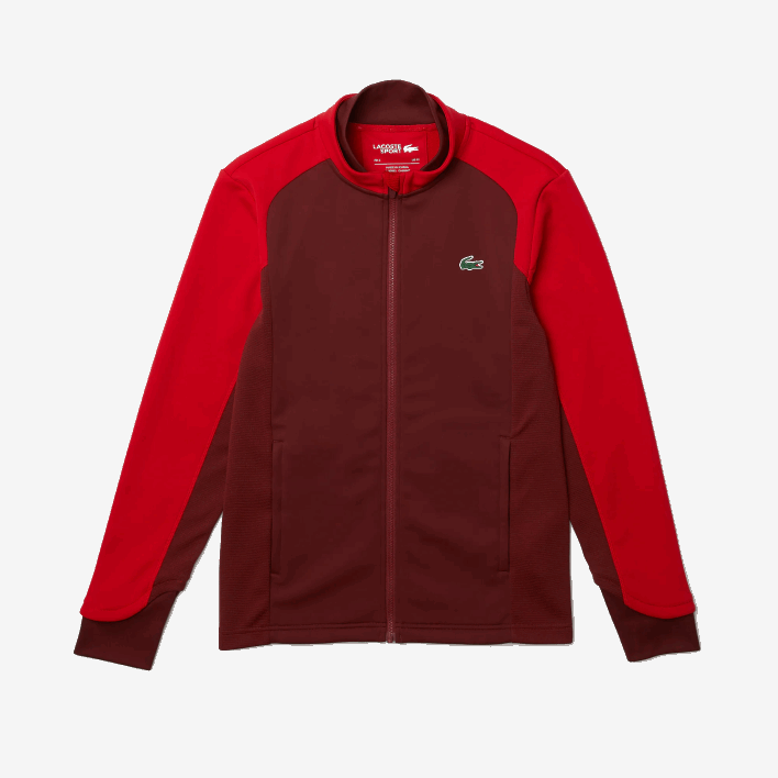 Lacoste SPORT Thermal Golf Jacket 646T1076 Bordeaux Red 6HJ Men