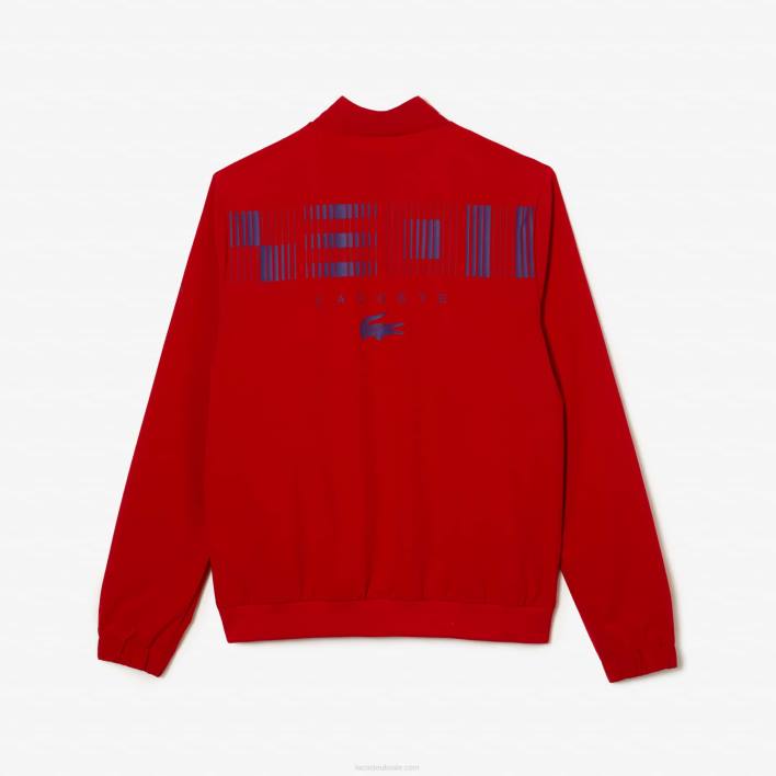 Lacoste SPORT x Novak Djokovic Track Jacket 646T1266 Red Purple TRF Men