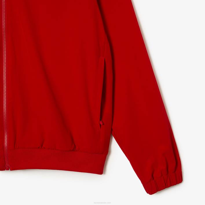 Lacoste SPORT x Novak Djokovic Track Jacket 646T1266 Red Purple TRF Men