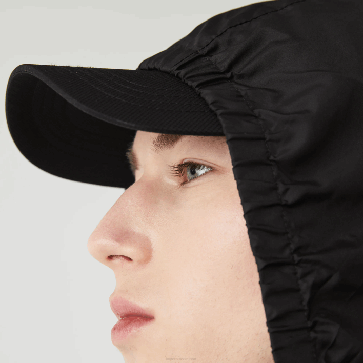 Lacoste Water-Resistant Short Zip Jacket 646T1314 Black 031 Men