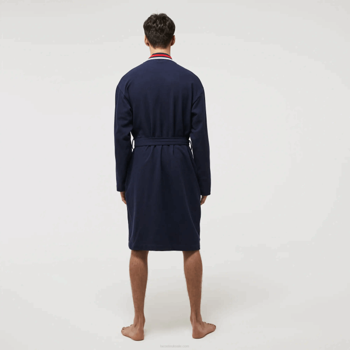 Lacoste Tricolor Band Cotton Pique Robe 646T1571 Navy Blue 166 Men