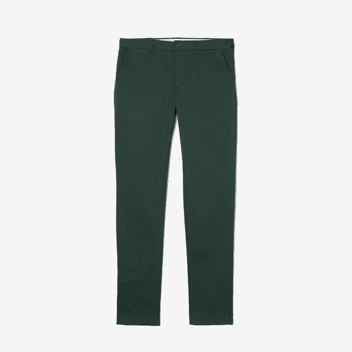 Lacoste New Classic Slim Fit Stretch Cotton Pants 646T1655 Green 5HX Men