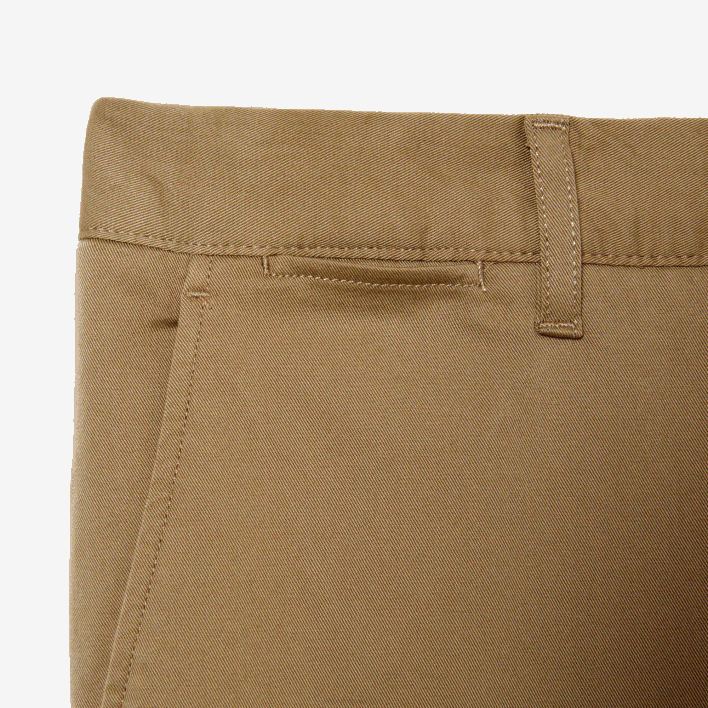 Lacoste New Classic Slim Fit Stretch Cotton Pants 646T476 Beige CB8 Men