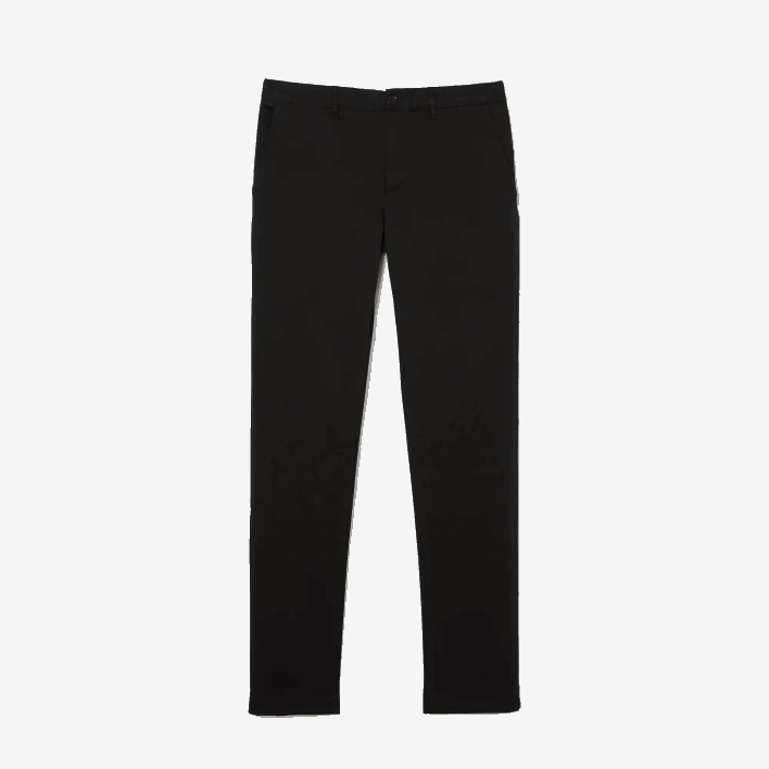 Lacoste New Classic Slim Fit Stretch Cotton Pants 646T477 Black 031 Men