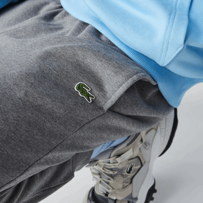 Lacoste Organic Cotton Fleece Jogging Pants 646T1208 Grey Chine 1VQ Men