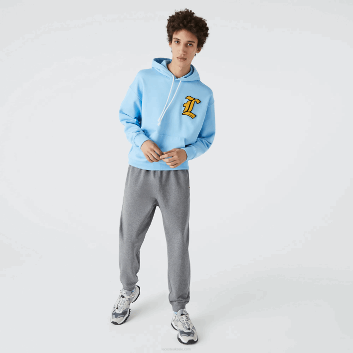 Lacoste Organic Cotton Fleece Jogging Pants 646T1208 Grey Chine 1VQ Men