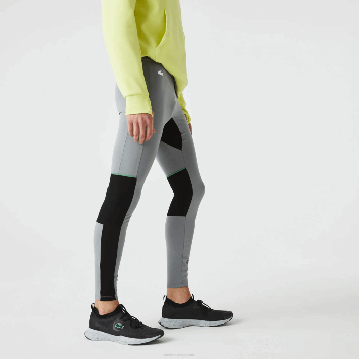 Lacoste SPORT Leggings 646T1139 Grey Chine Black White S1Y Men