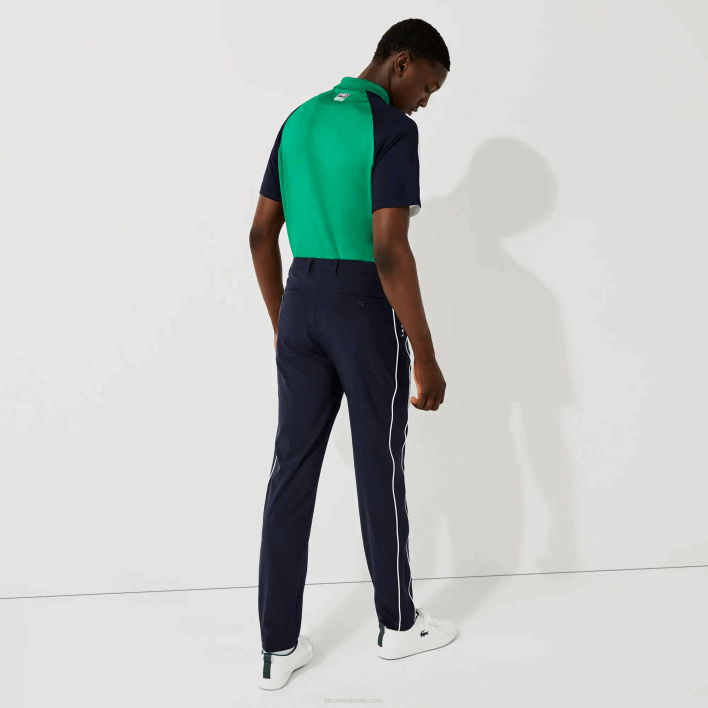 Lacoste SPORT Light Stretch Golf Pants 646T1640 Navy Blue White 525 Men