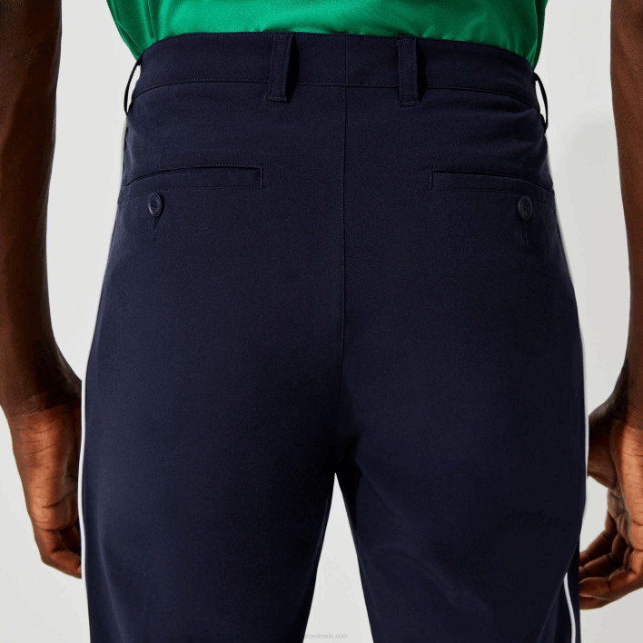 Lacoste SPORT Light Stretch Golf Pants 646T1640 Navy Blue White 525 Men