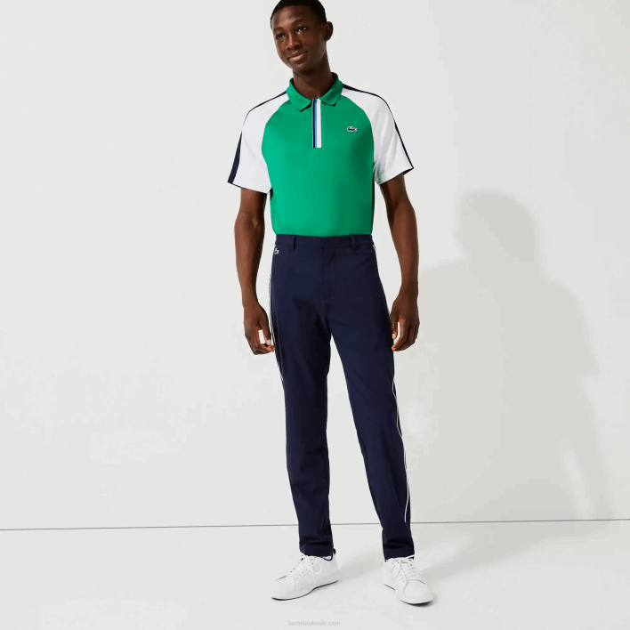 Lacoste SPORT Light Stretch Golf Pants 646T1640 Navy Blue White 525 Men