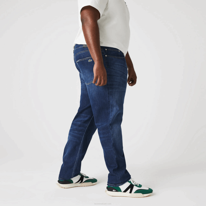 Lacoste Slim Fit Stretch Cotton Denim Pants 646T419 Blue MK9 Men